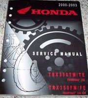 2000 Honda TRX350TM/TRX350TE Fourtrax 350, TRX350FM/TRX350FE Fourtrax 350 4x4 Service Manual