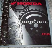 2001 Honda XR50R Service Manual