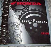 2002 Honda XR50R Service Manual