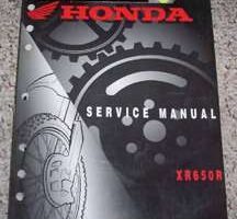 2000 Honda XR650R Motorcycle Service Manual