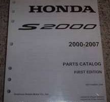 2002 Honda S2000 Parts Catalog Manual