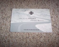 2000 Nissan Altima Owner's Manual
