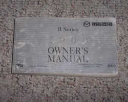 2000 Mazda B Series Pickup Owner's Manual