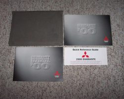 2000 Mitsubishi Diamante Owner's Manual Set