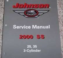 2000 Johnson 25 & 35 HP 3-Cylinder Models Service Manual