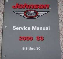 2000 Johnson 9.9, 15, 25 & 30 HP Models Service Manual