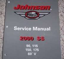 2000 Johnson 90, 115, 150 & 175 HP 60 V Models Shop Service Repair Manual
