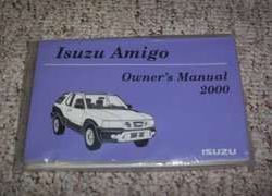 2000 Isuzu Amigo Owner's Manual