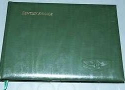 2000 Bentley Arnage Green Label Owner's Manual