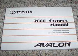 2000 Toyota Avalon Owner's Manual