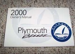 2000 Plymouth Breeze Owner's Manual