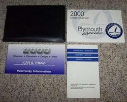 2000 Plymouth Breeze Owner's Manual Set