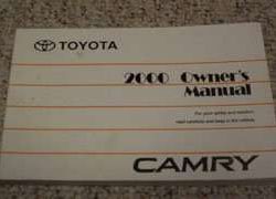 2000 Toyota Camry Owner's Manual