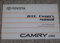 2000 Toyota Camry CNG Owner's Manual