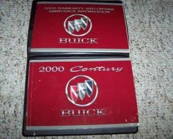 2000 Buick Century Owner's Manual Set
