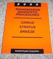 2000 Plymouth Breeze Transmission Diagnostic Procedures Manual