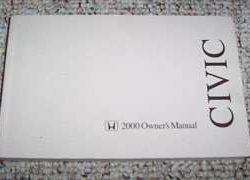 2000 Honda Civic Coupe Owner's Manual