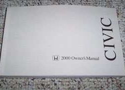 2000 Honda Civic Sedan Owner's Manual