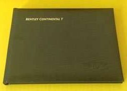 2000 Bentley Continental T Owner's Manual