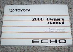 2000 Toyota Echo Owner's Manual