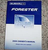 2000 Subaru Forester Owner's Manual