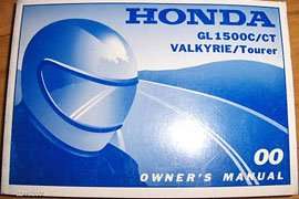 2000 Honda GL1500C & GL1500CT Valkyrie Tourer Motorcycle Owner's Manual