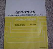 2002 Toyota Highlander Collision Damage Repair Manual