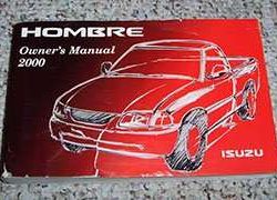 2000 Isuzu Hombre Owner's Manual