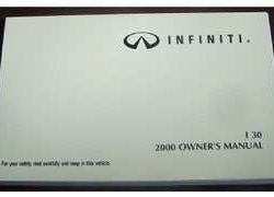 2000 Infiniti I30 Owner's Manual