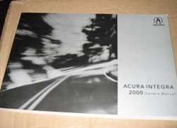 2000 Acura Integra 3-Door Owner's Manual