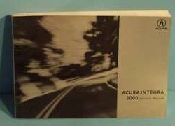 2000 Acura Integra 4-Door Owner's Manual
