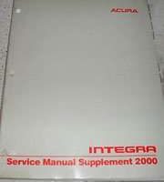 2000 Acura Integra Service Manual Supplement