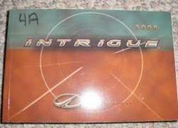 2000 Oldsmobile Intrigue Owner's Manual