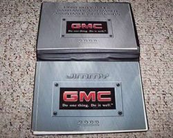 2000 GMC Jimmy Owner's Manual Set