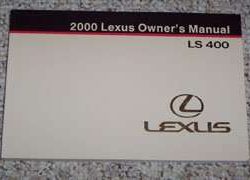 2000 Lexus LS400 Owner's Manual