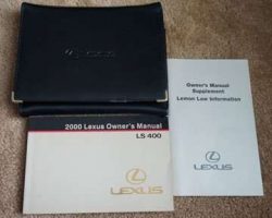 2000 Lexus LS400 Owner's Manual Set