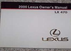 2000 Lexus LX470 Owner's Manual