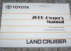 2000 Toyota Land Cruiser Owner's Manual