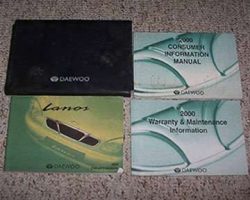 2000 Daewoo Lanos Owner's Manual Set