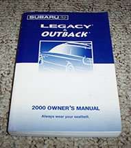 2000 Subaru Legacy & Outback Owner's Manual