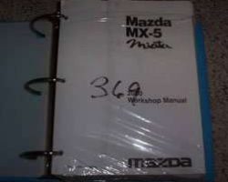 2000 Mazda MX-5 Miata Workshop Service Manual Binder