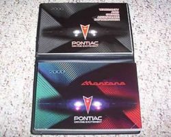 2000 Pontiac Montana Owner's Manual Set