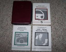 2000 Mercury Mountaineer Owner's Manual Set