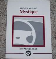2000 Mercury Mystique Owner's Manual