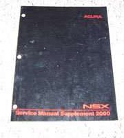 2000 Acura NSX Service Manual Supplement