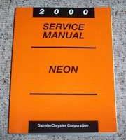 2000 Plymouth Neon Service Manual