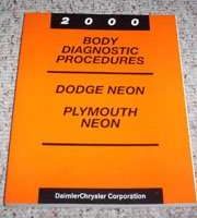 2000 Plymouth Neon Body Diagnostic Procedures Manual