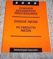 2000 Plymouth Neon Chassis Diagnostic Procedures Manual