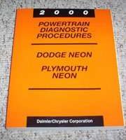 2000 Plymouth Neon Powertrain Diagnostic Procedures Manual