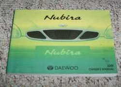 2000 Daewoo Nubira Owner's Manual